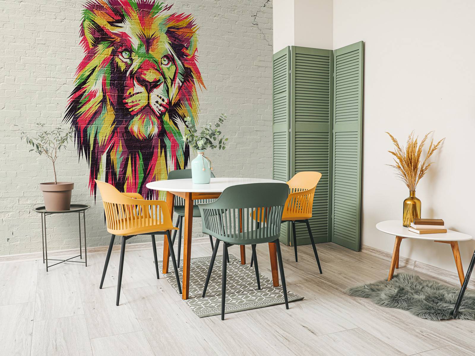 Graffiti d'un lion