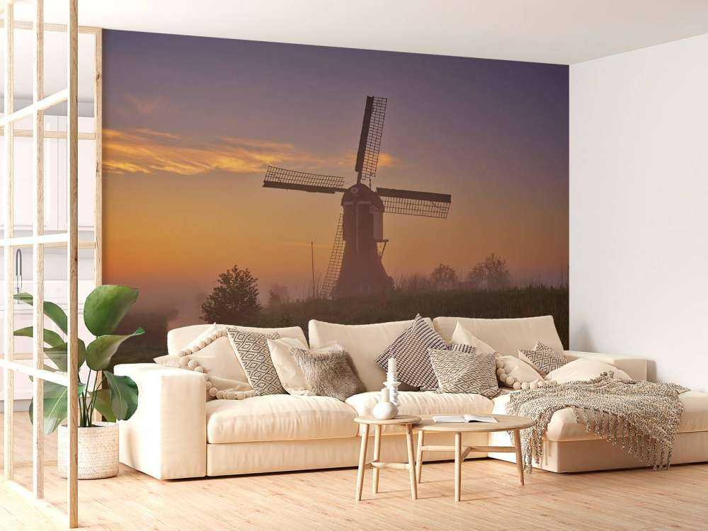 Moulin au lever du soleil