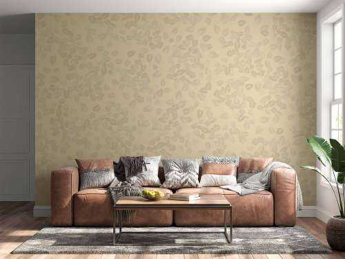 Petites feuilles sur beige