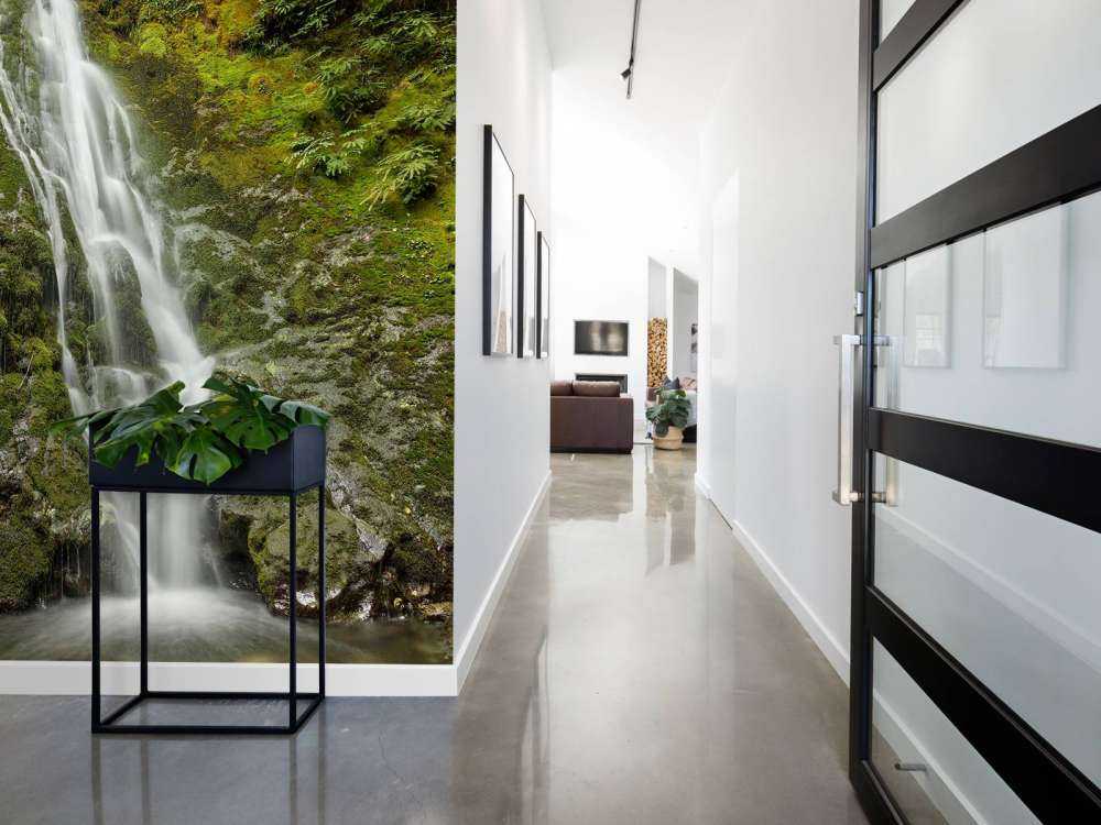 Chute d'eau avec une belle verdure