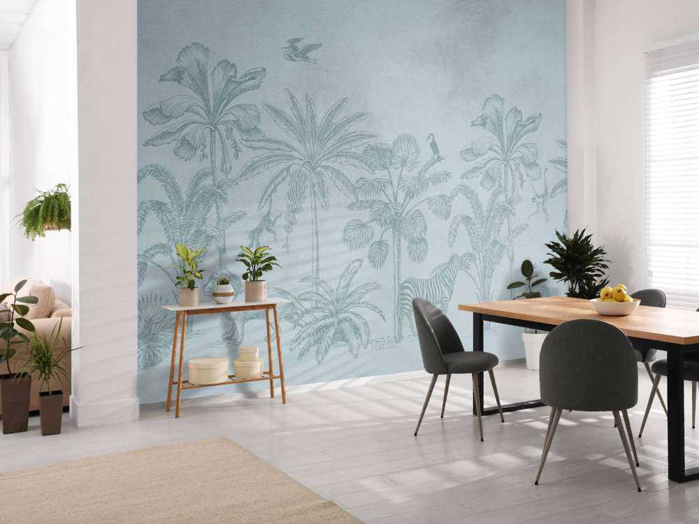 Animal jungle bleu
