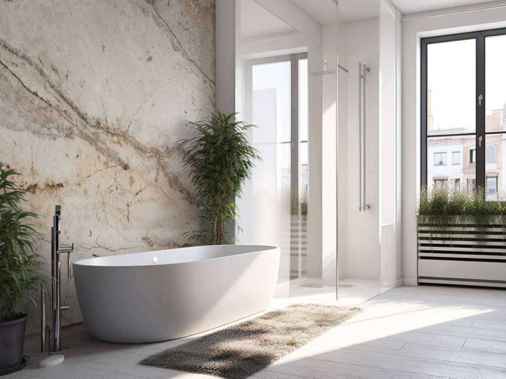 Marbre beige texturé