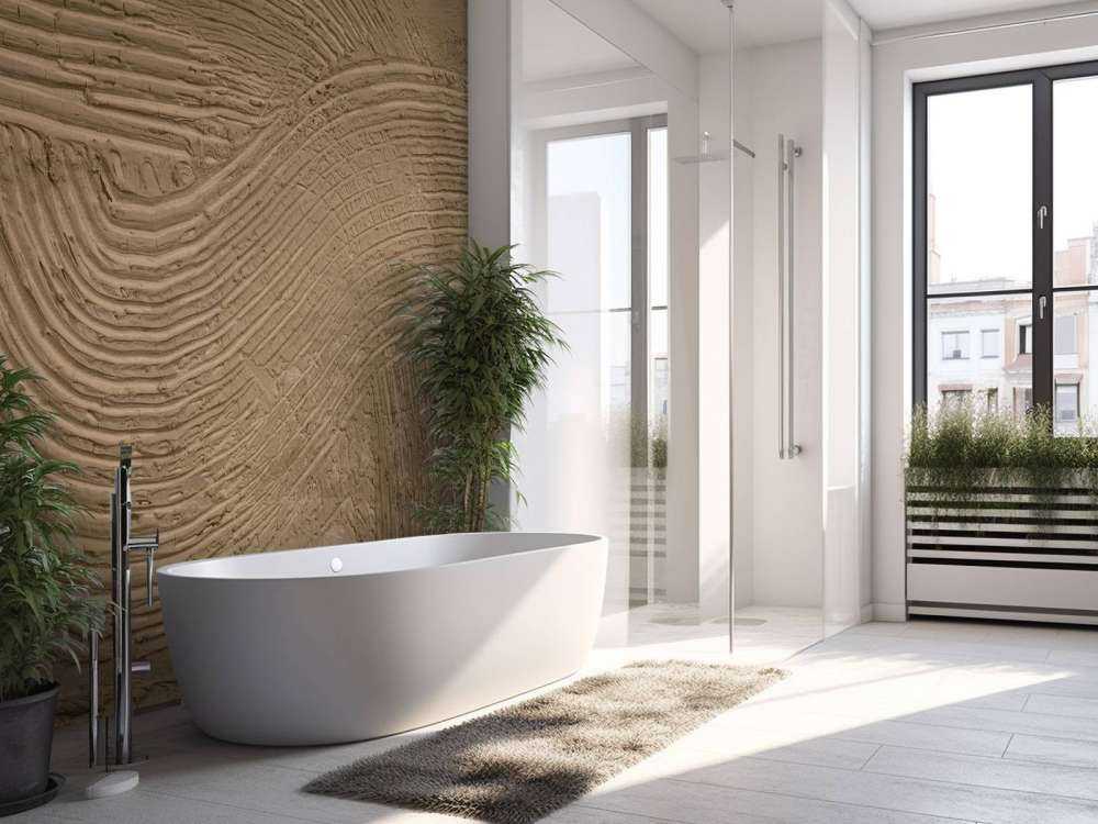 Lignes texturées en brun doré