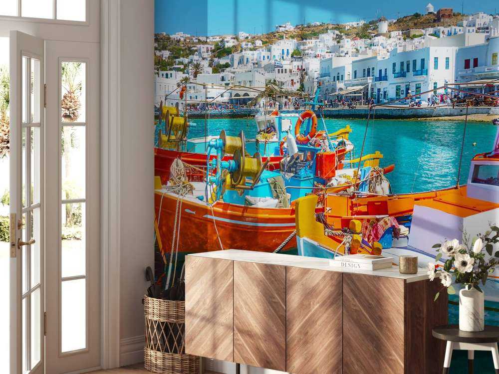 Bateaux de couleur