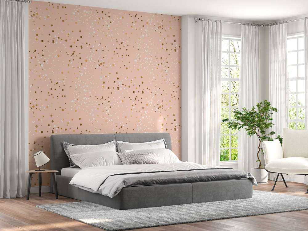Motif de paillettes dorées