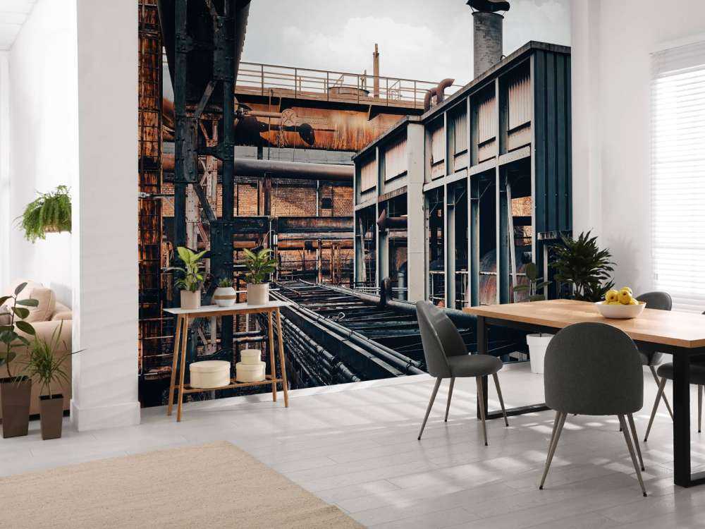 Rails d'une ancienne usine