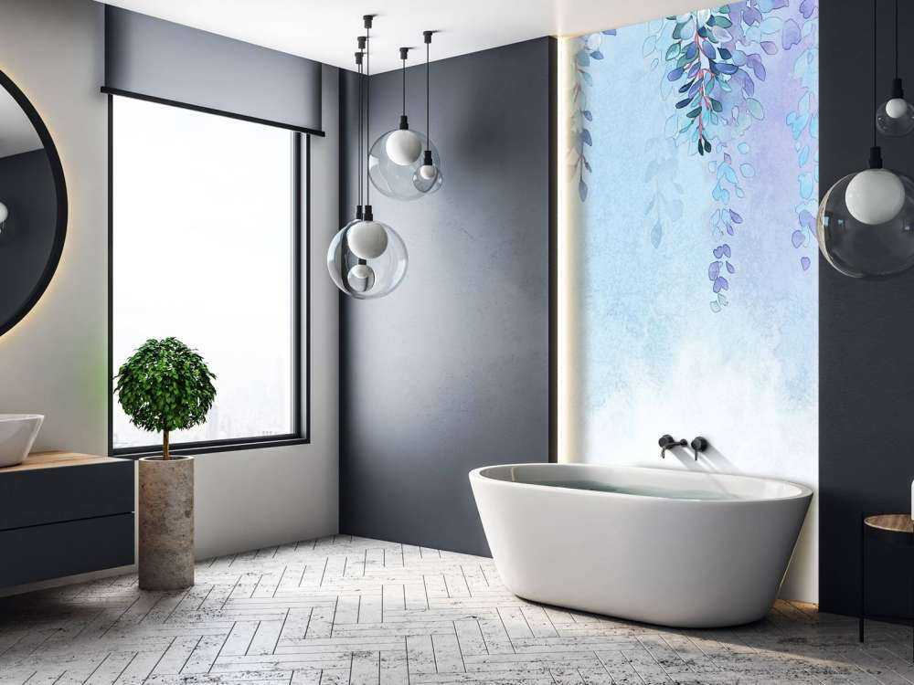 Plantes bleu clair
