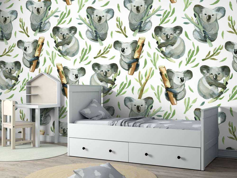 Koalas sur bambou