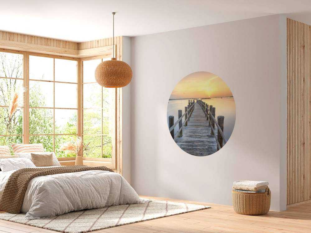 Ponton au coucher du soleil
