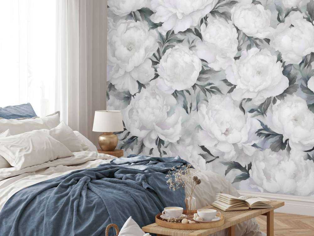 Mur Bleu de Pivoine