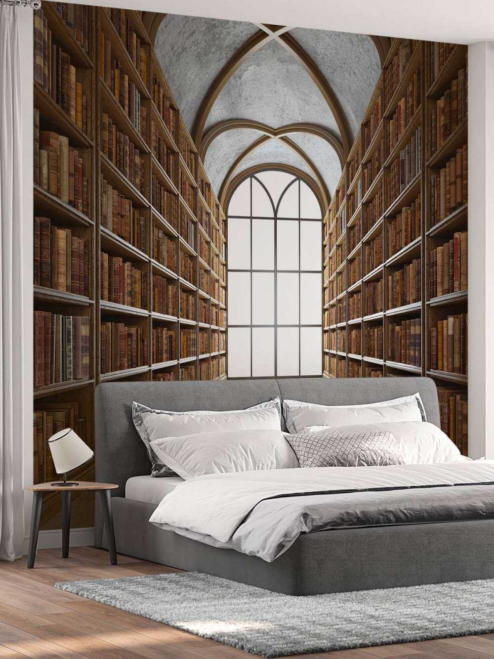 Salle de bibliothèque médiévale