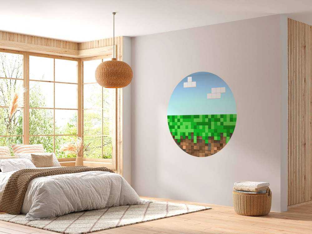 Paysage de Minecraft
