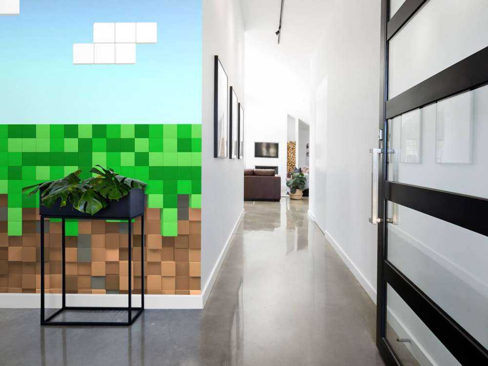 Paysage de Minecraft