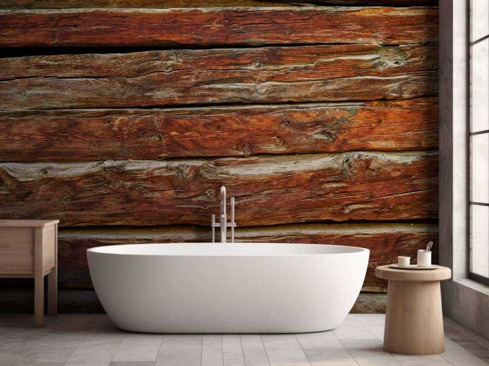 Planches de bois brut