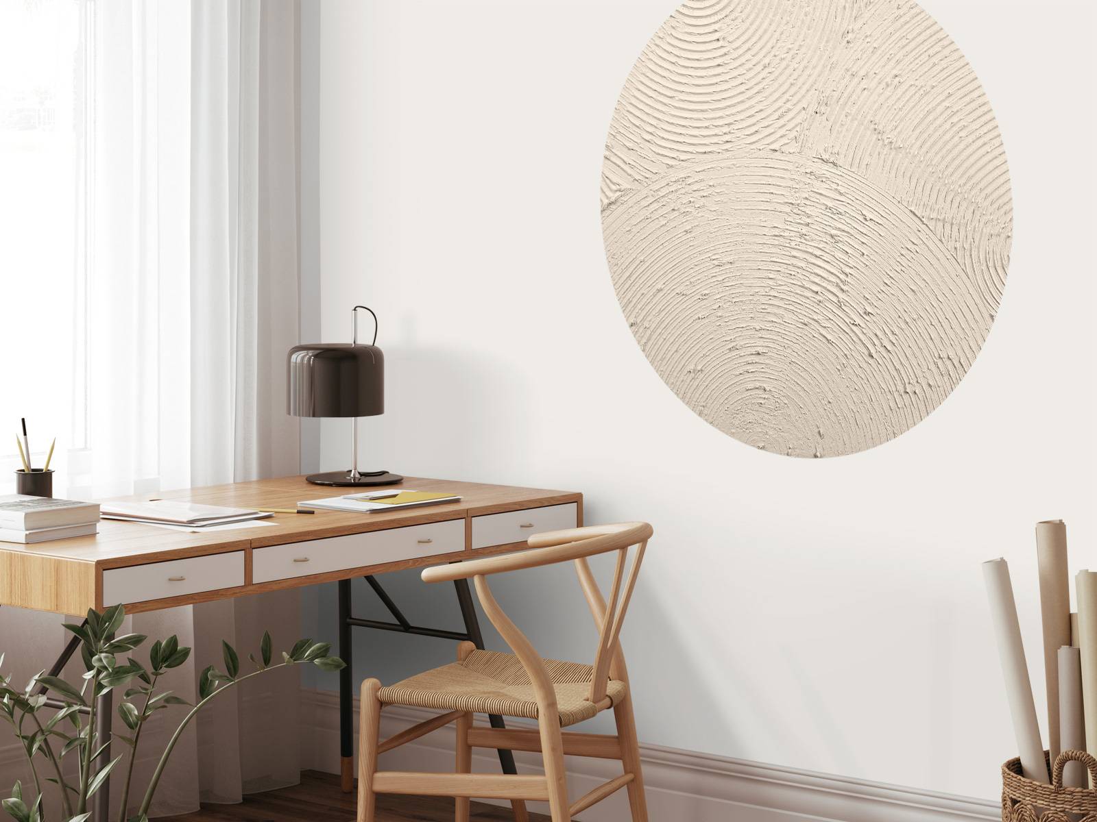 Cercles zen en lin