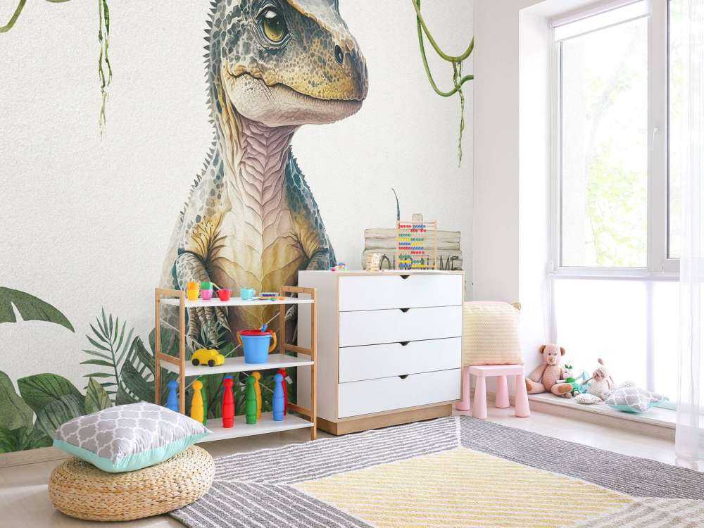 Bébé T-rex dans la jungle