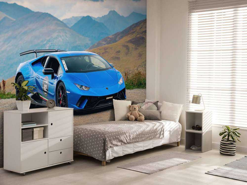 Lamborghini Huracán STO dans les montagnes