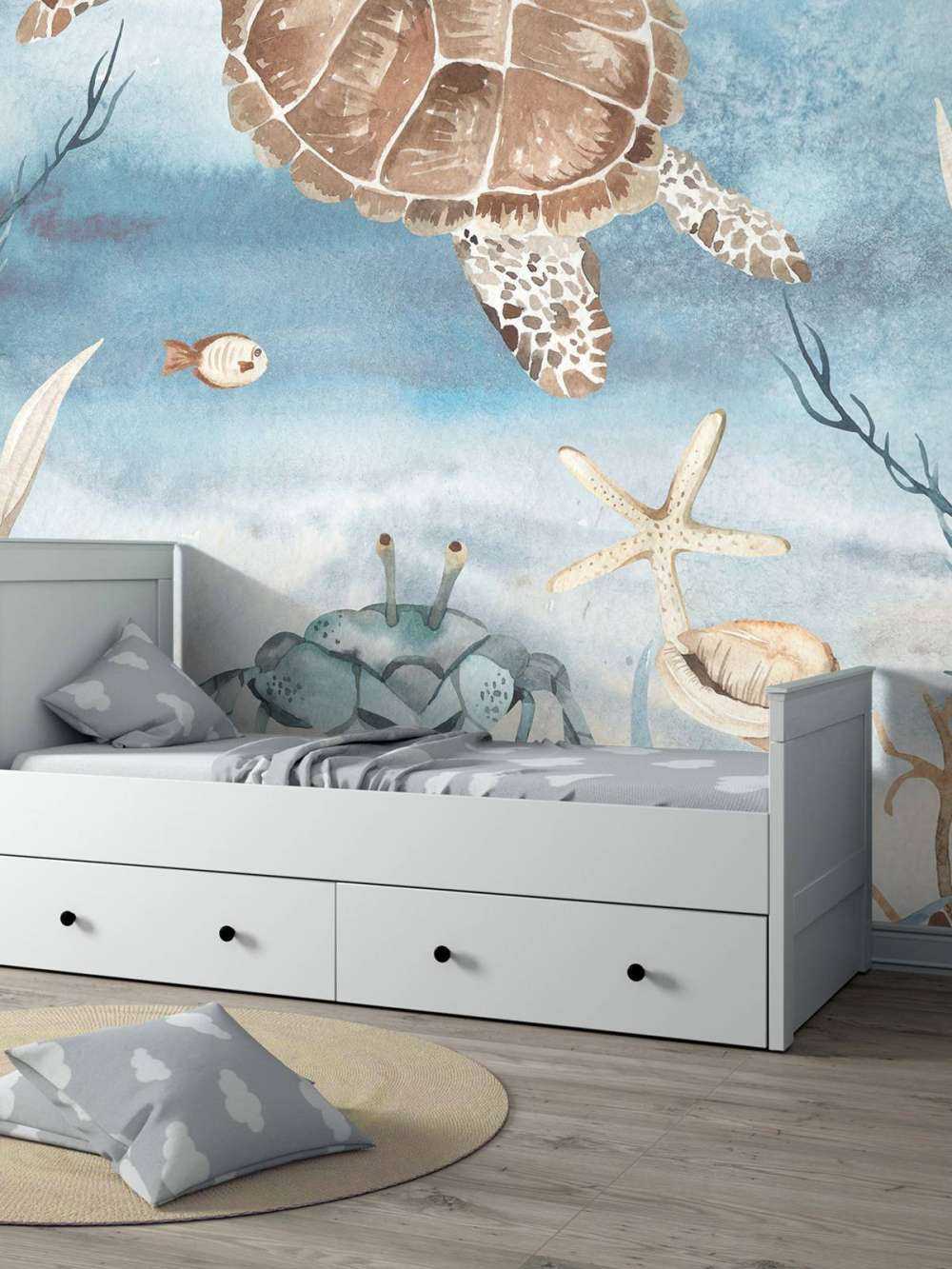 Tortue de mer aquarelle