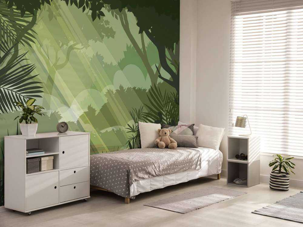 Illustration de la jungle verte