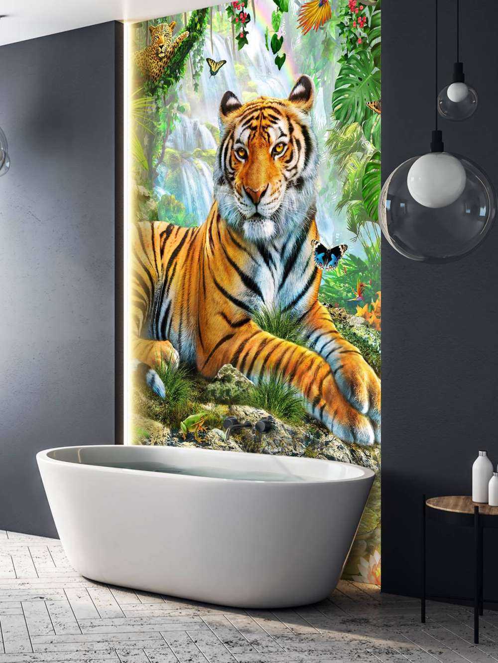 Tiger on a rock