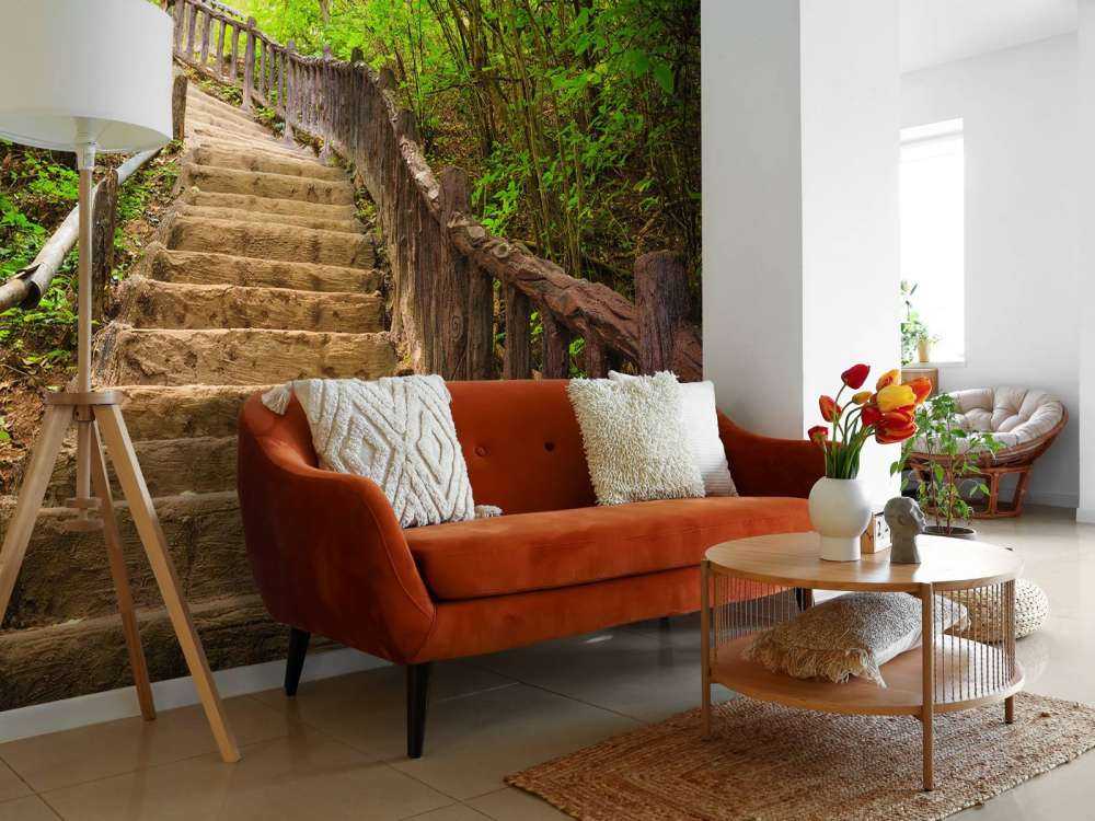 Escalier en forêt