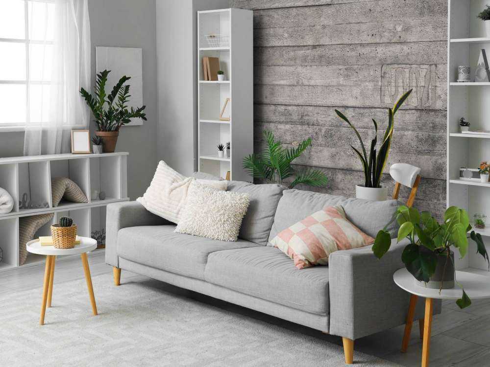 Mur en bois gris