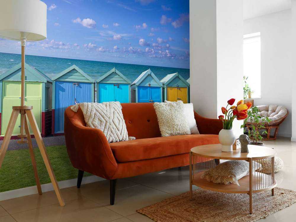Maisons de plage colorées