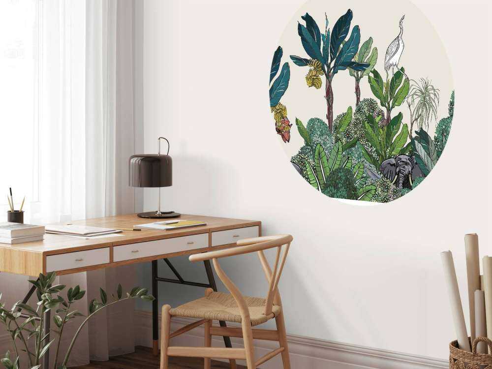 Panorama de la jungle avec des animaux