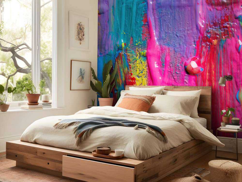 Peinture colorée