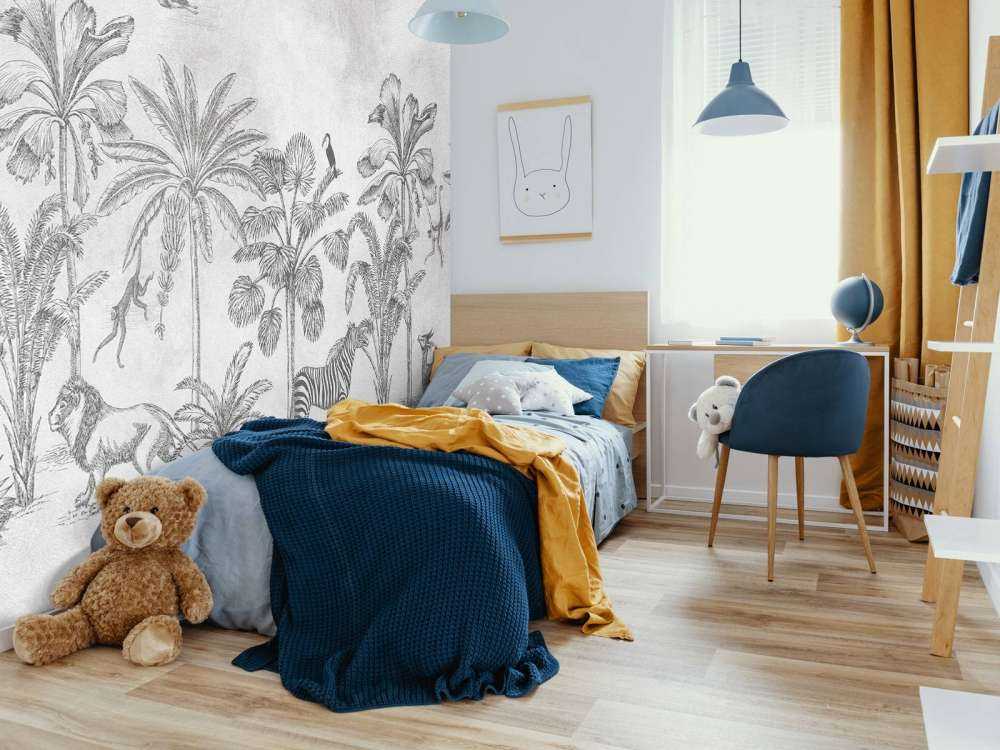 Animal tropical jungle gris