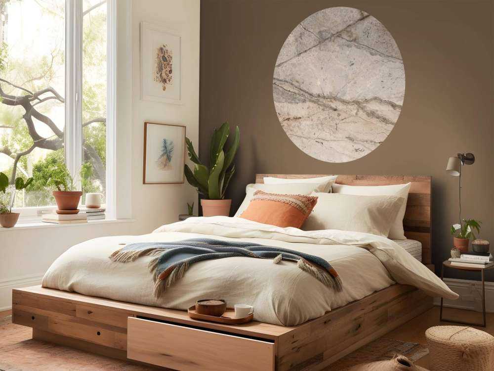 Marbre beige texturé