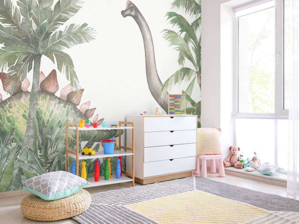Dinosaures dans la jungle