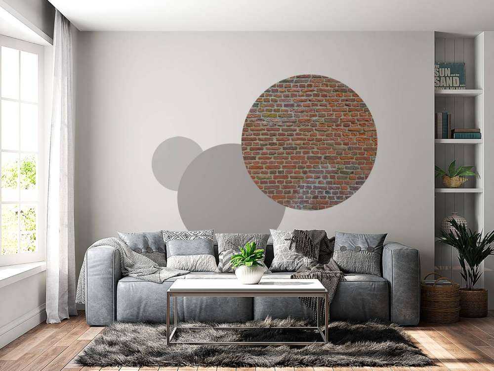 Mur avec de grandes et petites briques