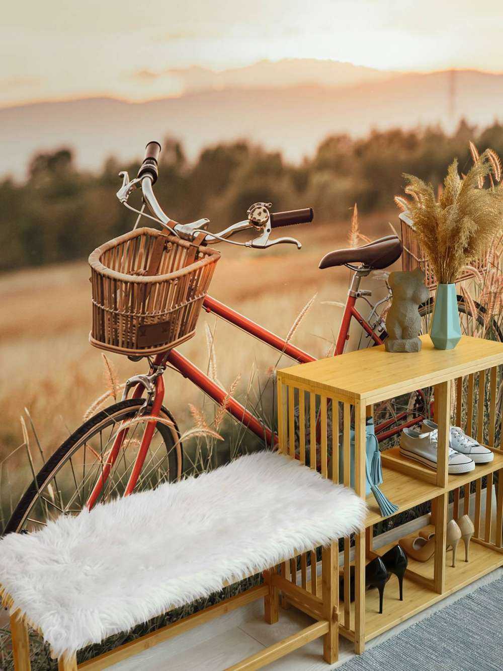 Vélo vintage en été