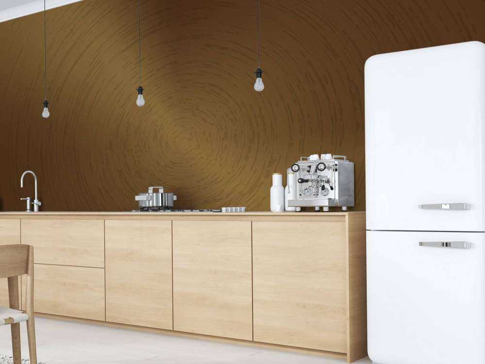 Fond circulaire en bronze