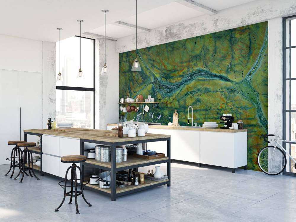 Marbre de couleur verte