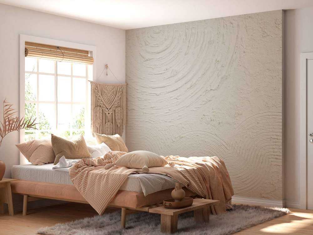 Formes et lignes organiques en blanc cassé