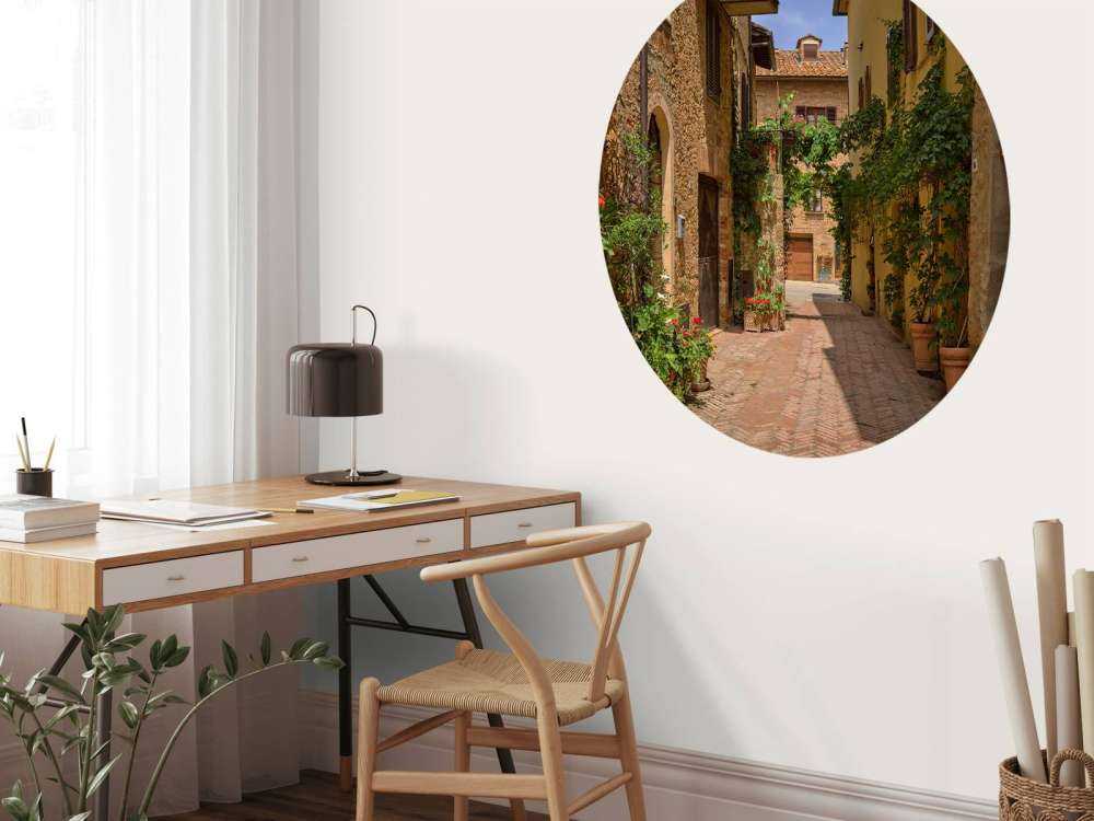 Rue italienne avec des plantes