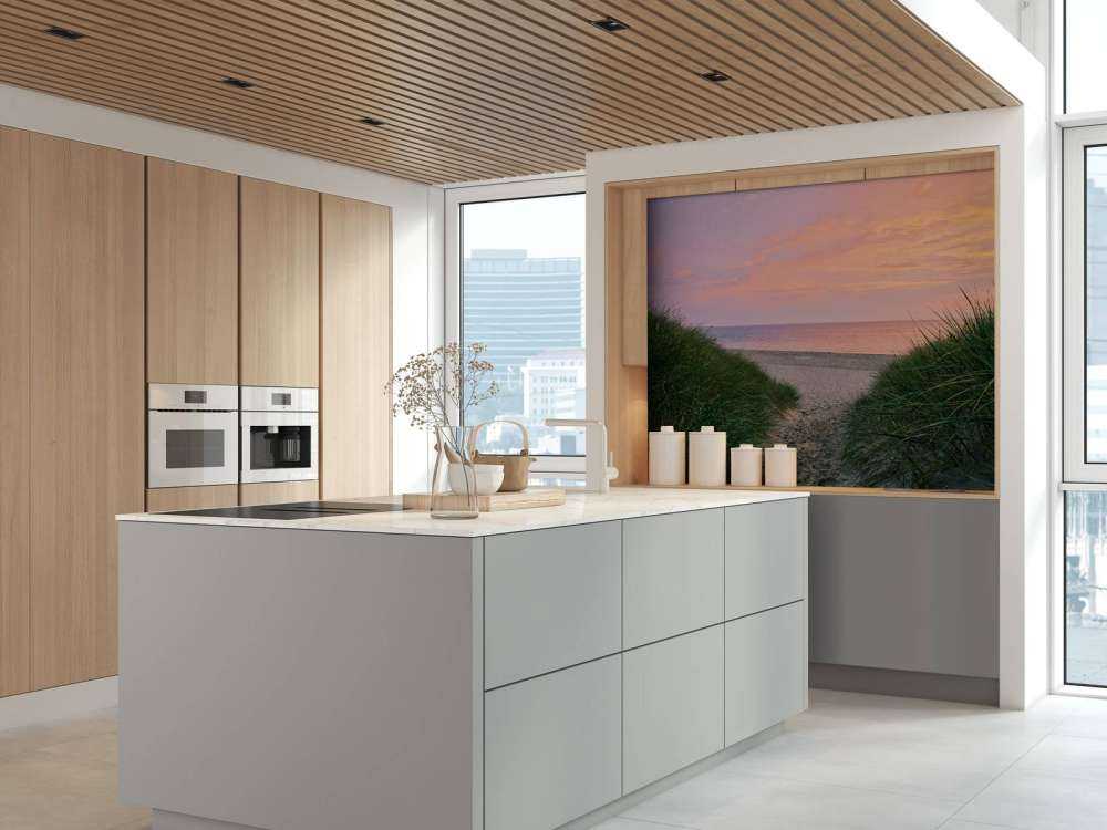 Passage de la dune avec le lever du soleil