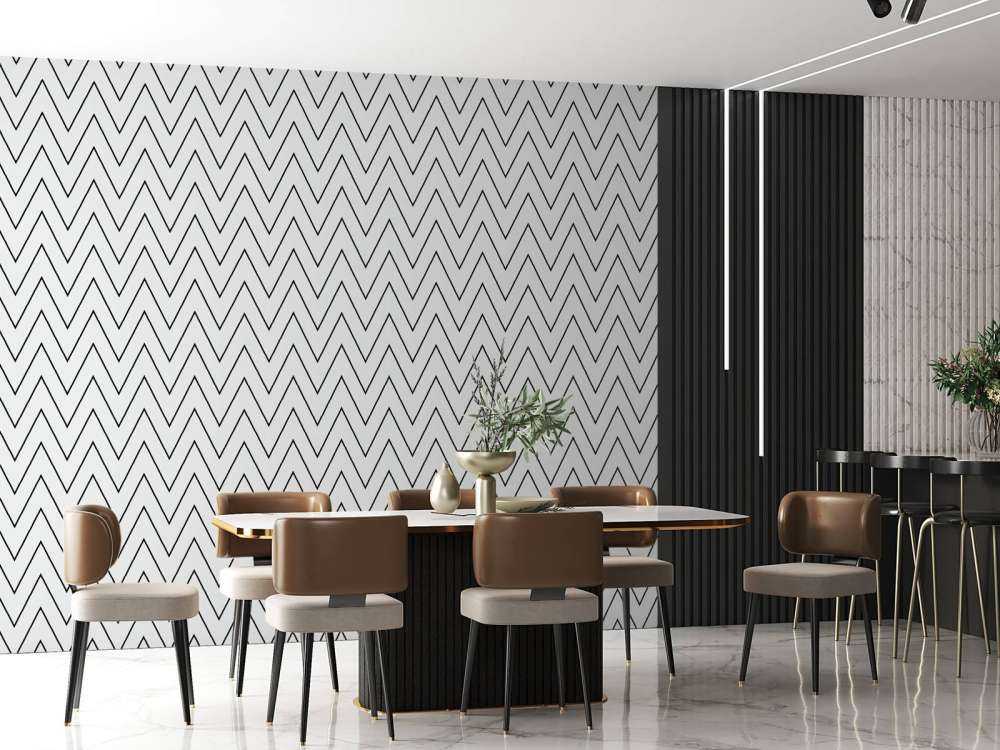 Motif en zigzag