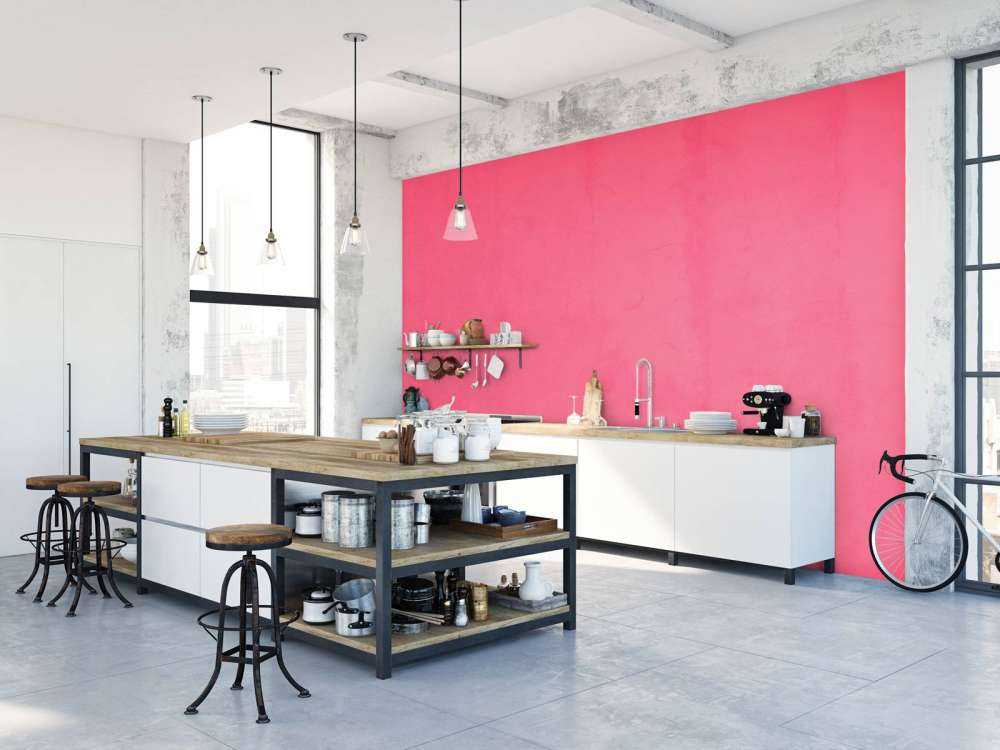 Béton rose rubis
