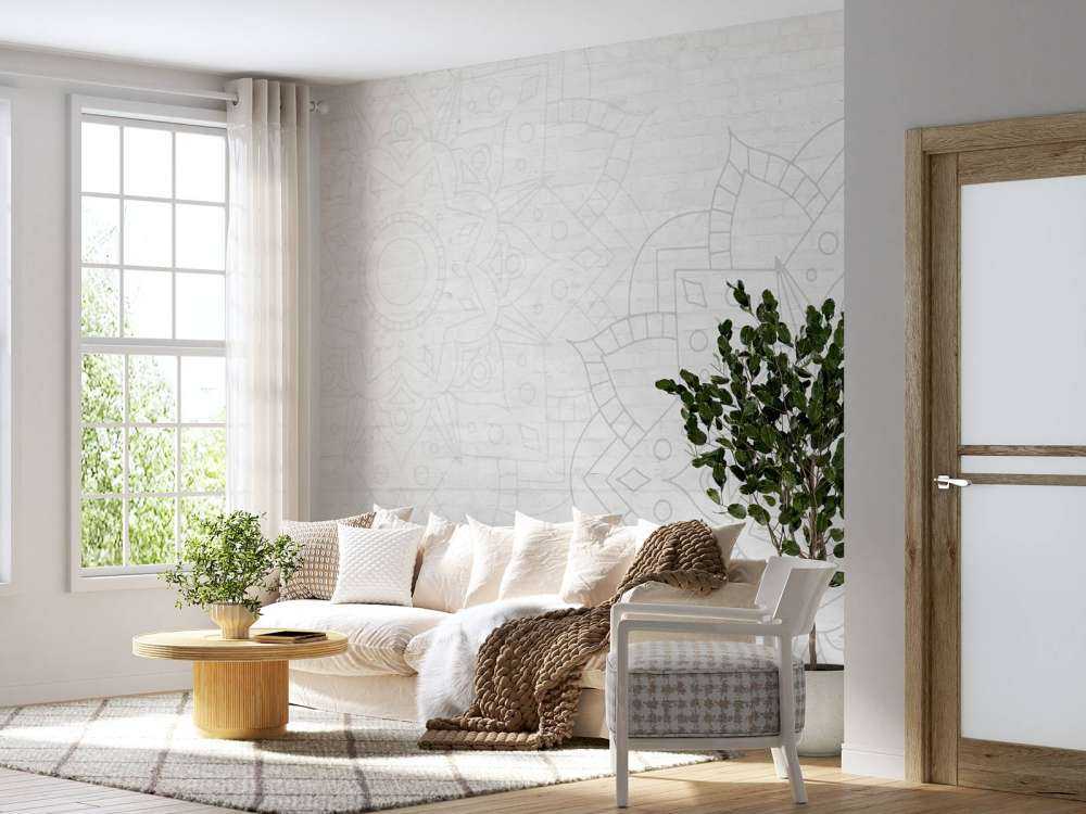 Mandala géométrique subtil