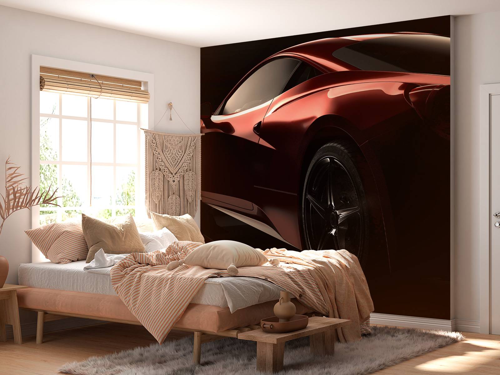 Voiture de sport rouge
