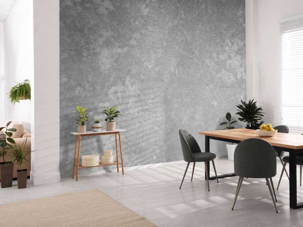 Donker geborsteld beton