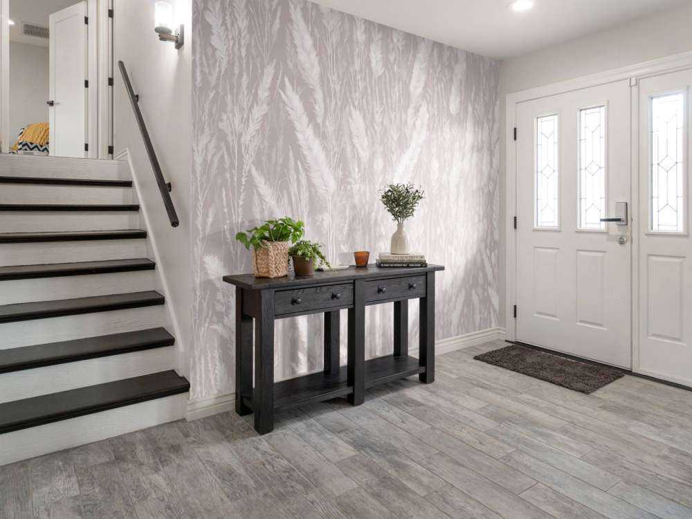 Mur de graminées de champ - taupe