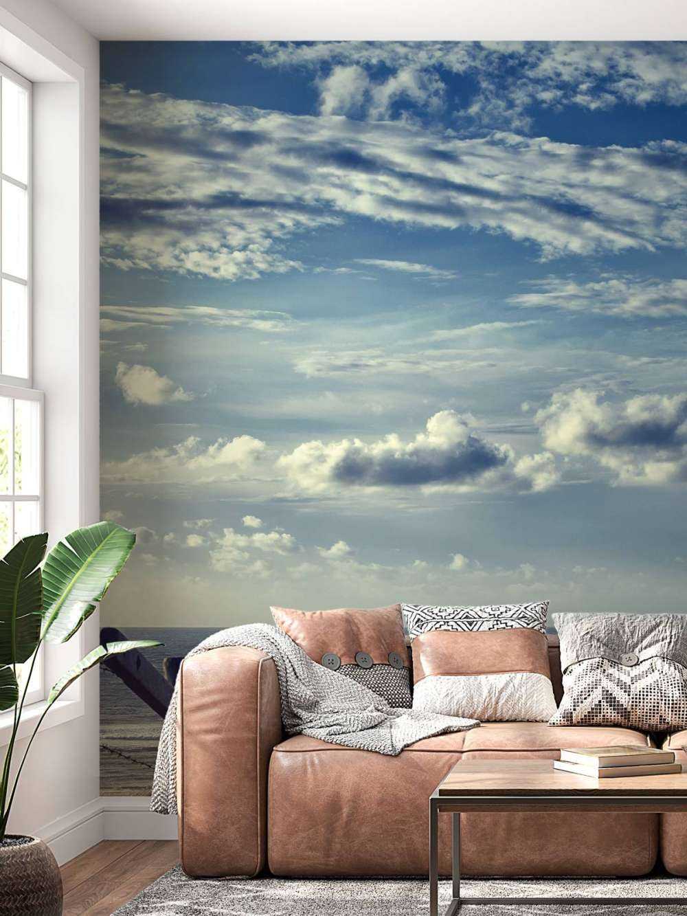 Plage et nuages