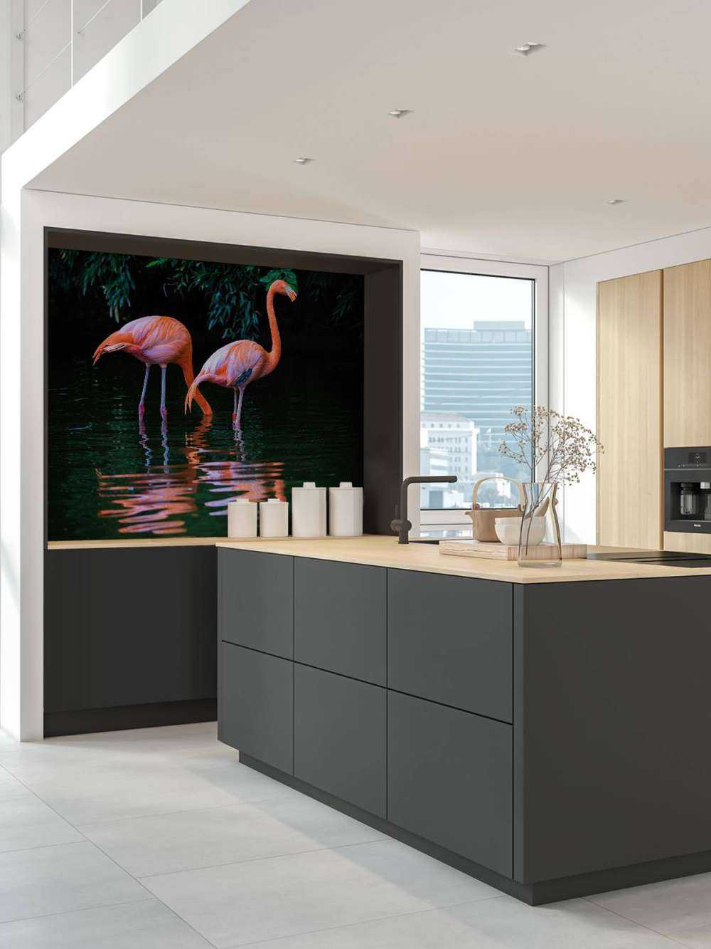 Deux flamants des Caraïbes