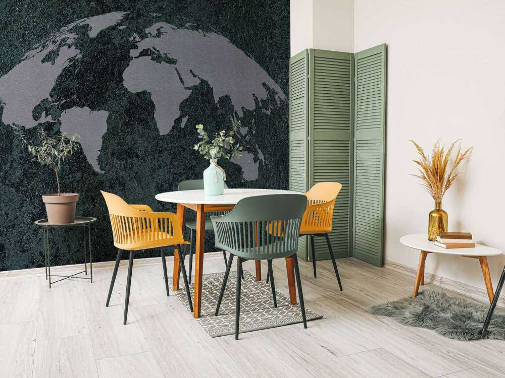 Carte du monde avec texture