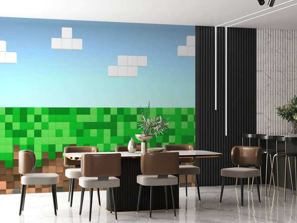 Paysage de Minecraft