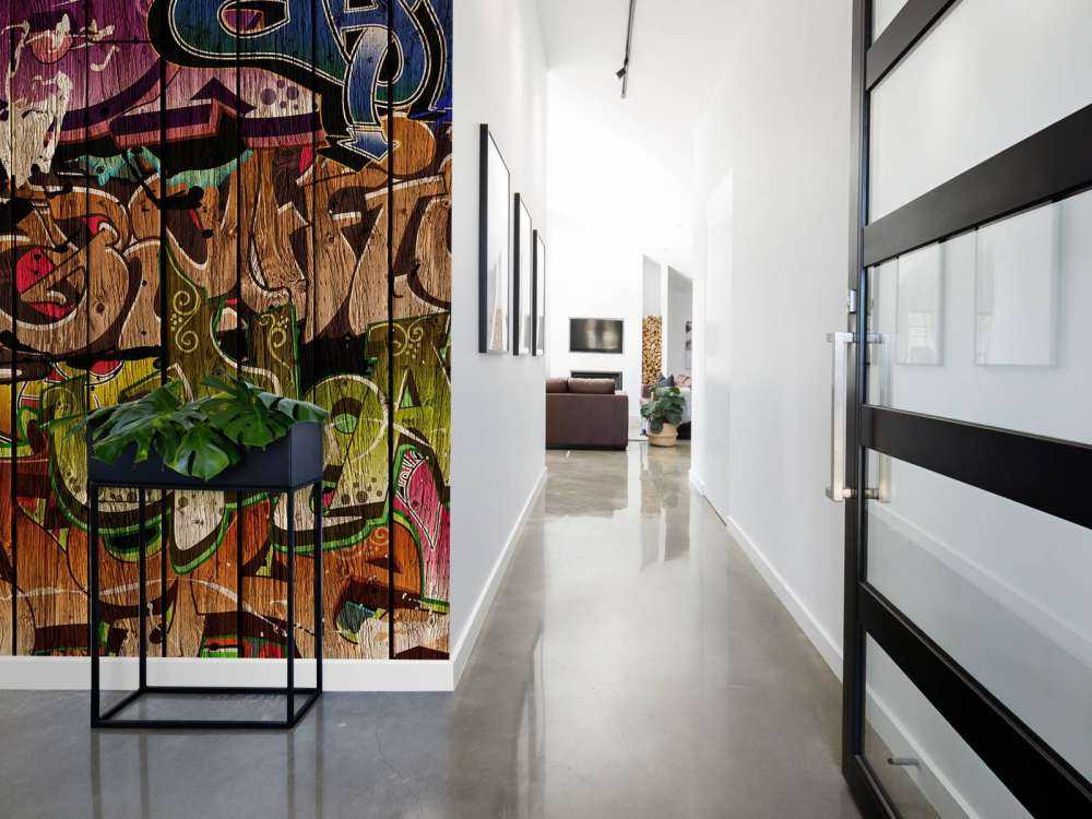 Graffitis sur bois